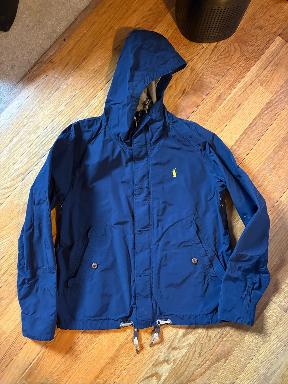 Polo by Ralph Lauren Men's Blue Hooded Anorak Jacket